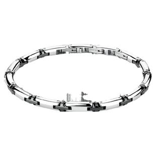 brosway欧美时尚RAIL系列简约男士钛钢手链手环经典欧美复古风