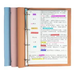 康奈尔活页笔记本大号a4软皮活页本加厚横线空白本子方格网格本活页夹可拆卸替换芯简约大学生学习摘抄日记本