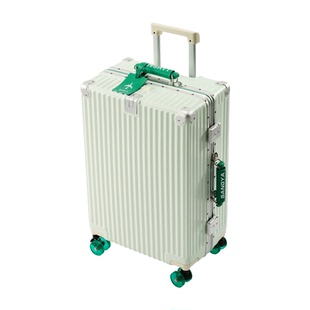 桑雅2025新款行李箱拉杆箱女复古高颜值学生铝框旅行箱20寸登机箱