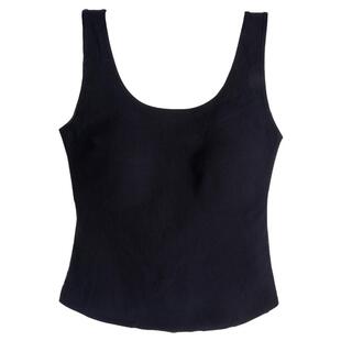 思兰芬方领背心带胸垫无痕美背大U宽肩带背心内搭外穿春夏