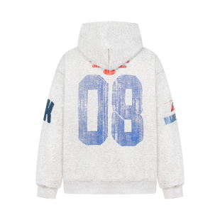 126KID原创美式字母印花连帽卫衣男女秋季新款情侣宽松国潮牌外套