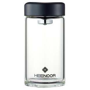 希诺新款玻璃杯 女便携小杯子单层带加厚粗矮水杯 男士家用泡茶杯