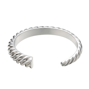 SUDROV素觉手镯设计感牛角包925银手镯女时尚个性开口银镯子潮