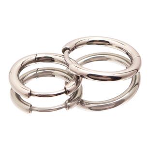 f136医用植入级钛合金素圈耳环耳钉耳骨钉睡觉洗澡免摘养耳洞耳饰