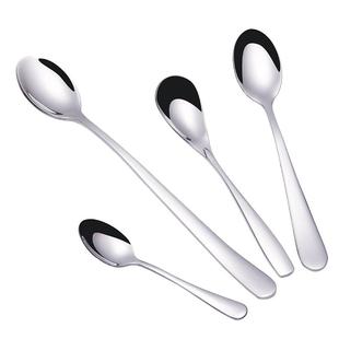 不锈钢咖啡勺子创意长柄搅拌勺韩国咖啡匙可爱小勺甜品奶茶小调羹