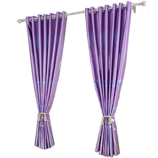 田园窗帘 客厅卧室阳台飘窗半遮光成品窗帘布料定制 款式多单面花