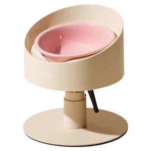 麻薯陶瓷猫碗高脚护颈宠物可调节猫咪喝水喂粮碗狗狗碗食盆大口径