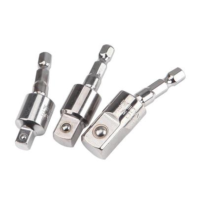 六角柄转四方接杆套筒360°电动扳手套筒头连接转换杆手电钻接头