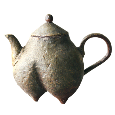 九土日式仿古陶瓷手抓茶壶