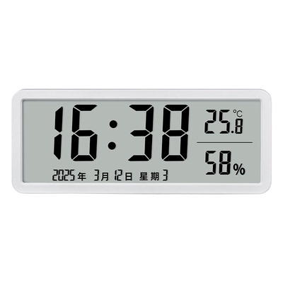 大屏数字多功能时钟电池款