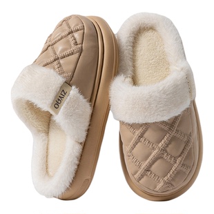 老人防滑防摔棉拖鞋老年人专用男女2025新款冬季保暖室内防水大码