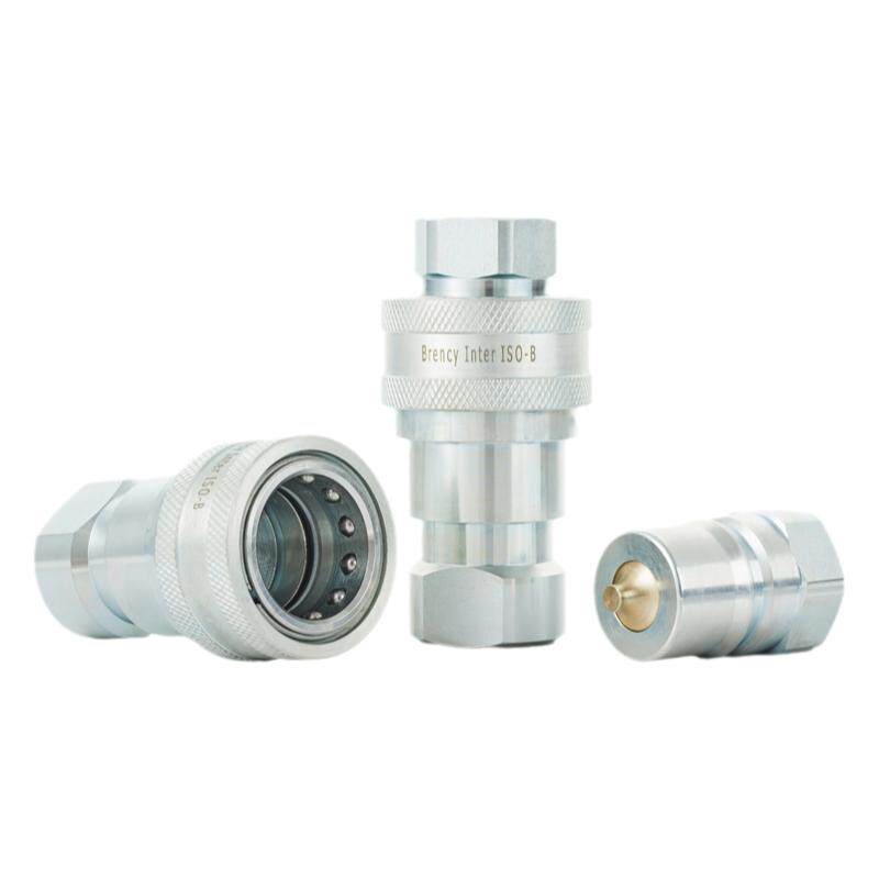 ISO7241-B派克型KSB-P双自封高压碳钢液压油管快速接头厂家直销