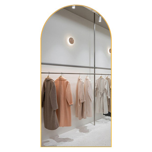 ins风轻奢拱形全身镜女生卧室穿衣镜贴墙落地镜子家用试衣镜壁挂