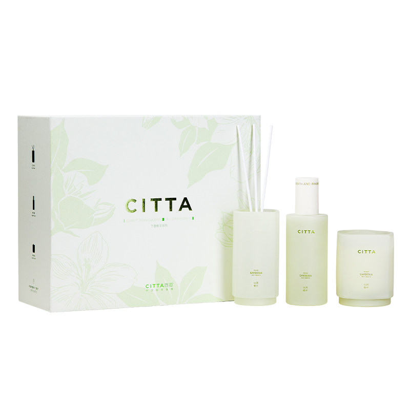 【栀子礼盒】CITTA西苔栀子花香氛礼盒无火香薰蜡烛喷雾礼盒装