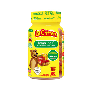 lilcritters丽贵小熊软糖维生素C儿童VC咀嚼复合抵抗力VC锌软糖