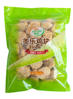 圣农鸡块美乐炸鸡块原味黑椒味