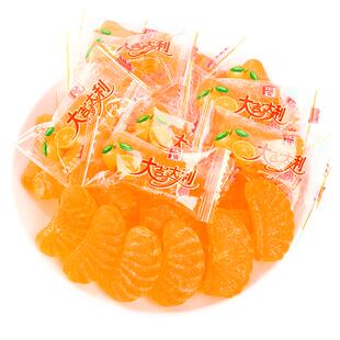 橘子软糖散装糖果大吉大利桔子糖老式儿童橡皮糖零食结婚喜糖批发