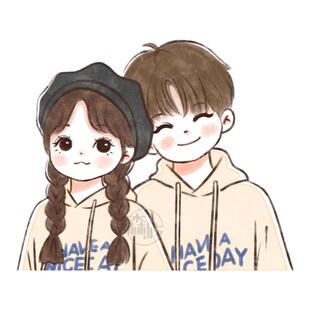 q版手绘头像定制卡通漫画Q版一家三四口宠物合照微信头像定制约稿