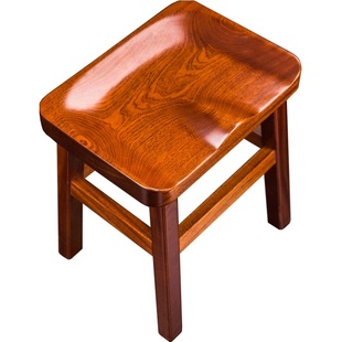 非洲刚果花梨木实木靠背椅子方凳椅功夫茶桌椅小矮木凳乌檀木中式
