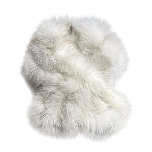 真狐狸毛毛围巾女秋冬高级感保暖加厚护颈长款皮草围巾毛领子围脖