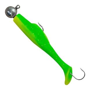 双钩T尾铅头钩梭鲈饵路亚鳜鱼翘嘴软饵仿生假饵软虫沉水不易挂底