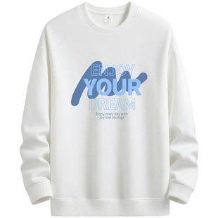 NASA卫衣男士2025新款秋冬加绒加厚长袖青少年潮牌宽松内搭打底衫