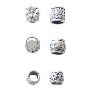 一言三行鸡血藤手镯配饰藏银饰品银饰diy材料银管隔珠复古风配件