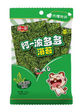 阿一波多多海苔4包休闲海味零食