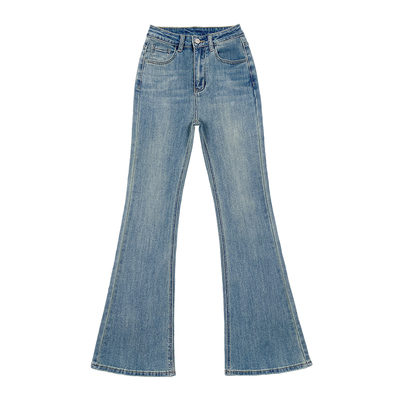 夏季新款高腰百搭牛仔裤