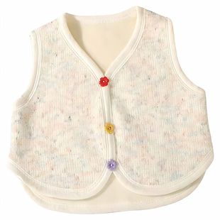 宝宝针织加绒马甲开衫男童女童洋气百搭外穿上衣韩版背心春秋新款