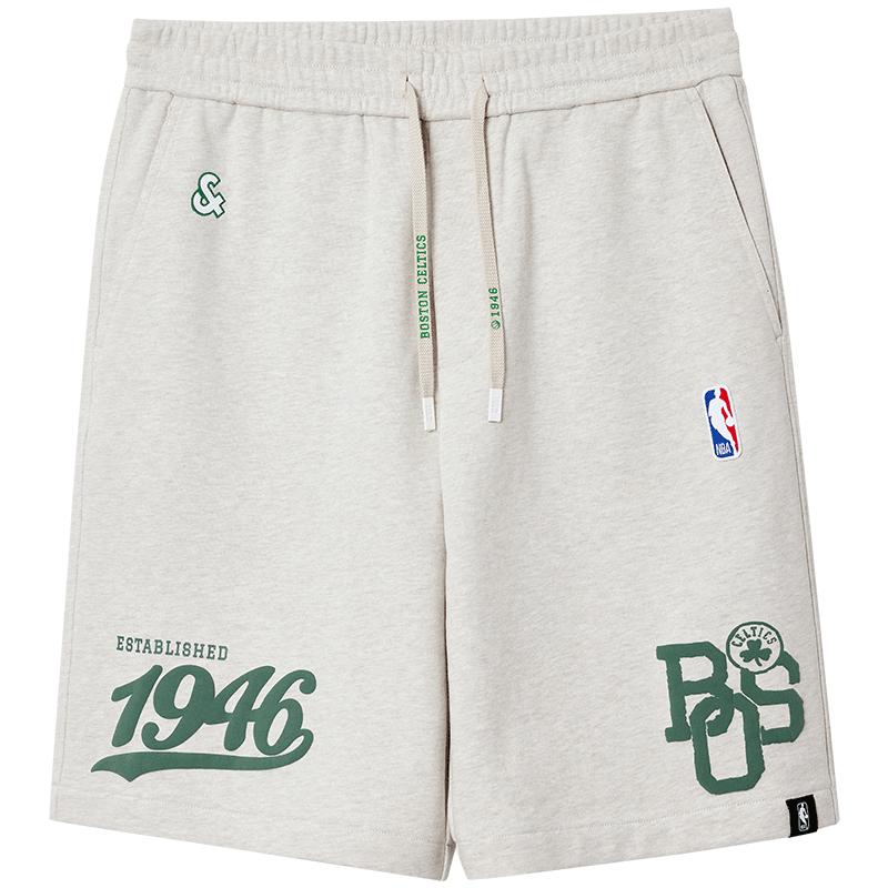 【纯棉】杰克琼斯奥特莱斯NBA联名夏季男装短裤宽松精致刺绣时尚