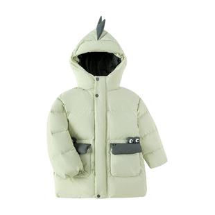 巴拉巴拉童装儿童羽绒服男童冬装连帽外套宝宝萌上衣舒适户外潮款