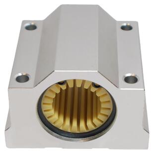 箱式防锈工程塑料全塑滑动轴承座直线运动滑块铝托自润滑支撑座SC