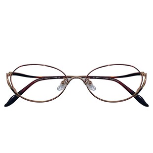 超轻6克纯钛眼镜女近视可配高度数小猫眼金丝边气质细框眼睛镜架