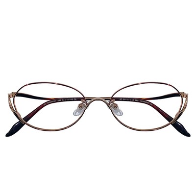 超轻细框眼镜光野超轻纯钛女