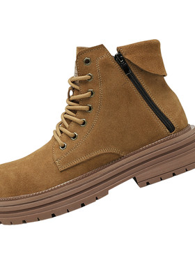真皮马丁靴男透气不闷防滑耐磨