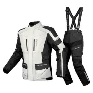 摩多狼摩托车骑行拉力服四季机车骑士装备摩旅透气赛车服羽绒套装