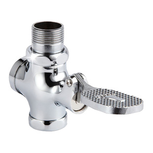 厕所阀门脚踏式大便冲水阀蹲便器脚踩式小便池脚踏阀开关脚踩阀