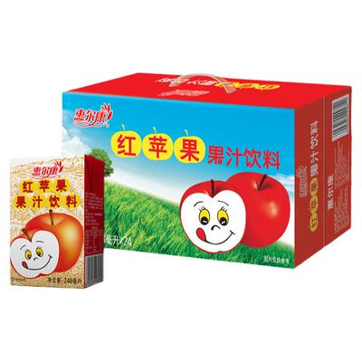 惠尔康红苹果果汁饮料整箱苹果汁