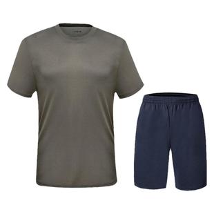 新式夏季短袖体能训练服套装男体能服短袖速干t恤体能短裤运动服
