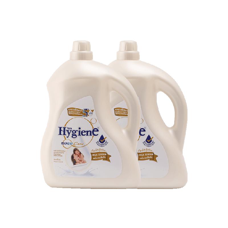 Hygiene喜凈進(jìn)口濃縮柔順劑3.5L*2桶扁桃仁奶香衣物除皺持久留香