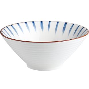 川岛屋青禾日式拉面碗家用大号吃面碗创意斗笠陶瓷大碗汤碗面条碗