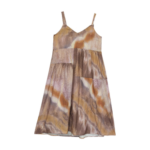 it'real瑞尔水彩晕染吊带长裙收腰显瘦温柔风高级感气质连衣裙