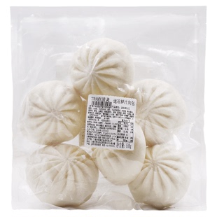 清美鲜汁肉包510g鲜肉包子冷冻加热即食早餐包子面点蓬松柔韧蒸包