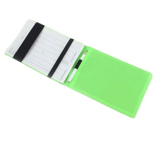 高尔夫计分本子竖式PU牛津布积分本耐磨防水记分本记分卡送卡铅笔