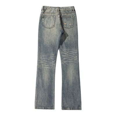 NOLOGOPLUS男士微喇牛仔裤加绒