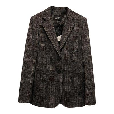 格子春季西装外套Lovete长袖