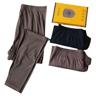 莹柔小罐衣男秋裤薄款自发热抗菌保暖裤修身内穿无痕打底裤8501-2