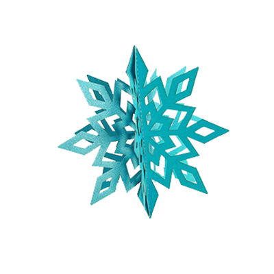 雪花片立体浪漫雪花节日装饰品