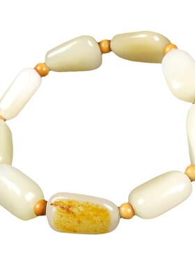 天然和田玉原石手链男士